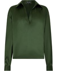 Tom Ford - Silk Stretch Blouse - Lyst