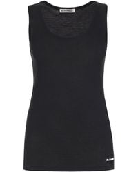 Jil Sander - Cotton Tank Top - Lyst