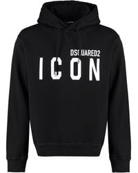 DSquared² - Be Icon Cool Black Hoodie - Lyst
