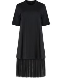 Moncler - Cotton And Tulle Dress - Lyst