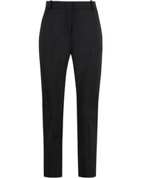 Pinko - Straight-Leg Trousers Polyester Straight - Lyst