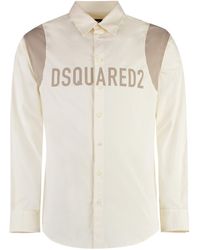 DSquared² - Camicia Varsity in cotone stretch - Lyst