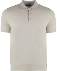 K-Way - Pleyne Knitted Cotton Polo Shirt - Lyst