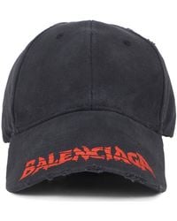 Balenciaga - Cotton Cap With Curved Visor - Lyst