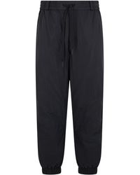 Moncler - Technical Fabric Pants With Elasticated Waist - Lyst