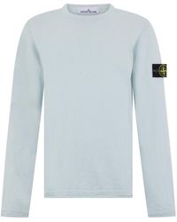 Stone Island - Cotton And Nylon Ribbed Sweater - Lyst