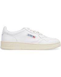 Autry - Medalist Leather Low-Top Sneakers - Lyst
