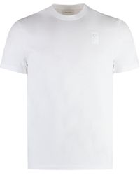 Ferragamo - T-shirt girocollo in cotone - Lyst