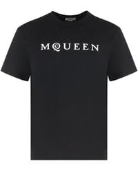 McQueen - T-Shirt With Logo - Lyst