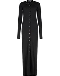 The Attico - Long Knitted Cardigan Viscose Cardigans - Lyst