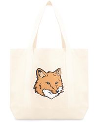 Maison Kitsuné - Tote bag Fox Head in canvas - Lyst