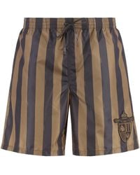 Fendi Nylon Shorts in Orange for Men | Lyst