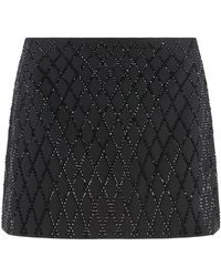 Pinko - Miniskirt Memory With Rhinestones - Lyst