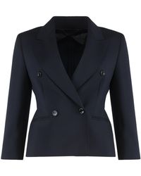 Max Mara - Crop Blazer - Lyst