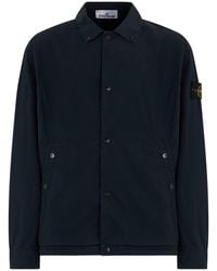 Stone Island - Jacket With Buttons - Lyst