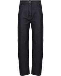 Max Mara - Cotton Pants Denim Effect - Lyst