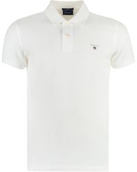 GANT - Cotton Piqué Polo Shirt - Lyst