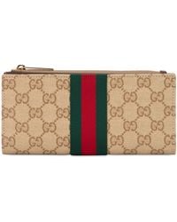 Gucci - Monogram Canvas Wallet - Lyst