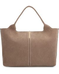 Tod's - Medium-Small Suede Shopping Bag - Lyst