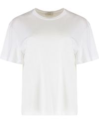 TOTEME - T-Shirt Cotton Blend Lyocell T-Shirts & Jerseys - Lyst