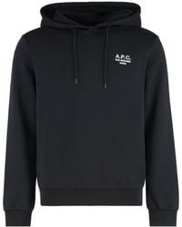 A.P.C. - Cotton Hoodie - Lyst