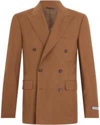 Canali - Jacket Double-Breasted Wool Suit & Dinner - Lyst