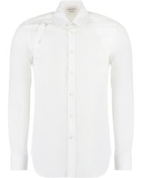 McQueen - Camicia Harness in popeline di cotone - Lyst