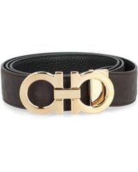Ferragamo - Gancini Reversible Leather Belt - Lyst