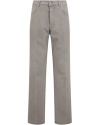 Balenciaga - Straight Wool Trousers With High Waist - Lyst
