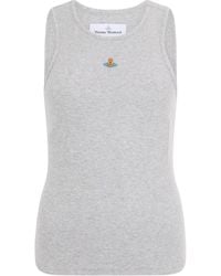 Vivienne Westwood - Tank Top Orb Cotton Vests & Tops - Lyst