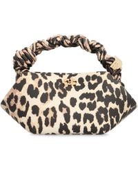 Ganni - Mini Bou Bag With Leopard Print - Lyst