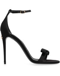 Dolce & Gabbana - Keira 105mm Satin Sandals - Lyst