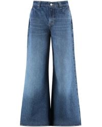 7 For All Mankind - Wide-Leg Jeans Willow Denim Cotton - Lyst