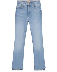 Mother - Jeans The Inside Crop in cotone stretch - Lyst