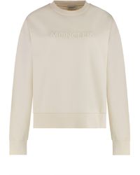Moncler - Moncler Logo-Embroidered Cotton Sweatshirt - Lyst