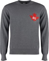 DSquared² - Crew-neck Wool Sweater - Lyst