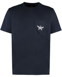 MCM - T-shirt in cotone con logo - Lyst