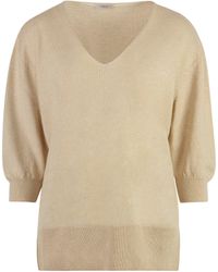 Agnona - Cashmere And Linen Sweater - Lyst