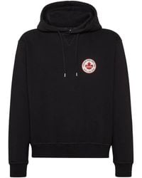 DSquared² - Maple Leaf Patch Logo Cool Fit Hoodie - Lyst