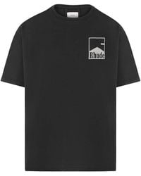 Rhude - Chevron Printed Boxy Fit T-Shirt - Lyst