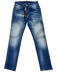 DSquared² - Basic Wash Zip Detail Jeans - Lyst