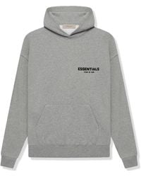 Fear Of God - Essentials Dark Oatmeal Hoodie (Ss22) - Lyst