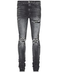 Amiri - Mx1 Leather Skinny Jeans - Lyst