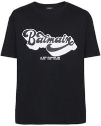 Balmain - Logo 70s T-shirt - Lyst