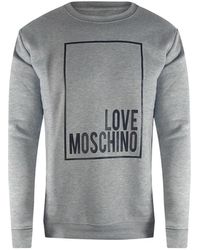 Love Moschino - Box Logo Sweatshirt - Lyst