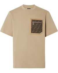 Fendi - Ff Monogram Pocket Oversized T-Shirt - Lyst