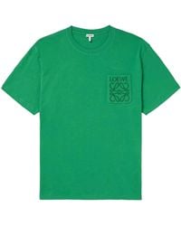 Loewe - Relaxed Fit Tonal Pocket Logo T-Shirt - Lyst