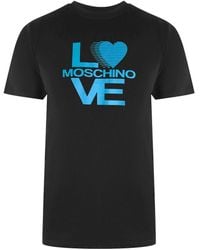 Love Moschino - Logo Print T-Shirt - Lyst