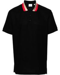 Burberry - Logo Detail Cotton Piqué Polo Shirt - Lyst