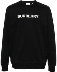 Burberry - Logo Crewneck Sweatshirt - Lyst